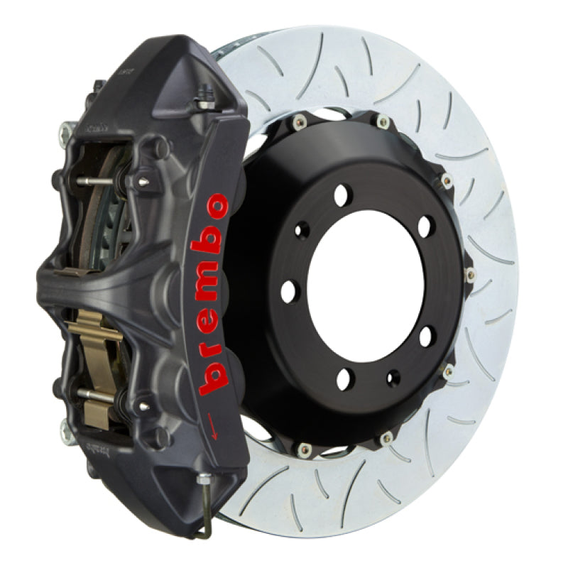 Brembo 16 C450/17-21 C43 AMG Delantero GTS BBK 6 Pistones Fundido 380x34 2pc Rotor Ranurado Tipo 3-Negro HA