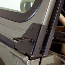 Cargar imagen en el visor de la galería, Rugged Ridge 76-95 Jeep CJ/YJ Black Windshield Hinge Light Brackets