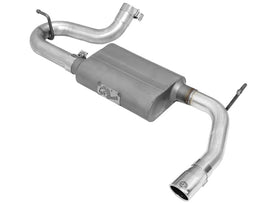 aFe Scorpion Escape con eje trasero de acero de alumbre de 2-1/2 pulgadas con punta pulida 07-18 Jeep Wrangler JK V6-3.6/3.8L