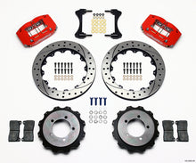 Cargar imagen en el visor de la galería, Wilwood Dynapro Radial Rear Kit 13.00in Drilled Red Mitsubishi EVO VIII