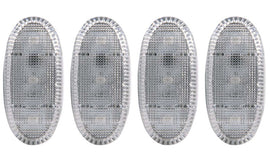 ANZO 2011-2016 Ford F-350 Kit de luces LED para guardabarros transparente, 2 piezas ámbar/2 piezas rojo