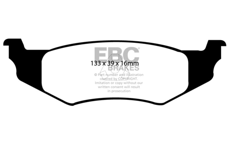 EBC 99-04 Chrysler 300M 3.5 Pastillas de freno traseras Redstuff