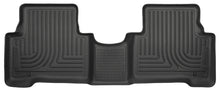 Cargar imagen en el visor de la galería, Husky Liners 13-15 Hyundai Sante Fe GLS/Limited WeatherBeater 2º asiento negro revestimientos de piso