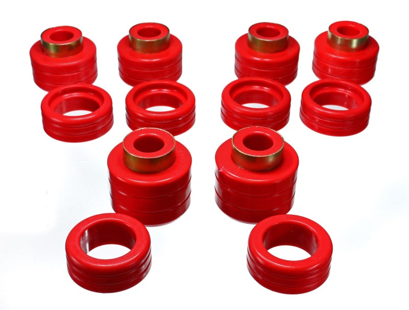 Soportes para carrocería Chevy Pickup 2 y 4 Wd con suspensión energética, color rojo