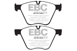 EBC 10-15 BMW X6 4.4 Twin Turbo Hybrid Pastillas de freno delanteras Yellowstuff