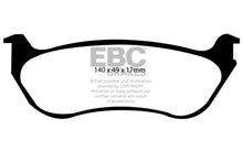 Cargar imagen en el visor de la galería, EBC 95-97 Ford Crown Victoria 4.6 (Phenolic PisTons) Ultimax2 Rear Brake Pads