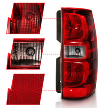 Cargar imagen en el visor de la galería, ANZO 2007-2014 Chevy Tahoe luz trasera roja/lente transparente (reemplazo OE)