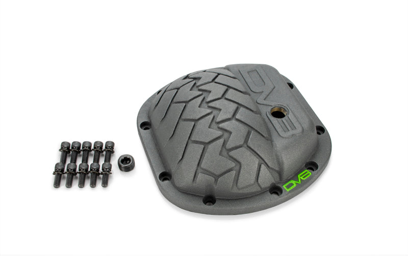 DV8 Offroad HD Dana 35 Cubierta de diferencial Recubrimiento en polvo gris hierro fundido