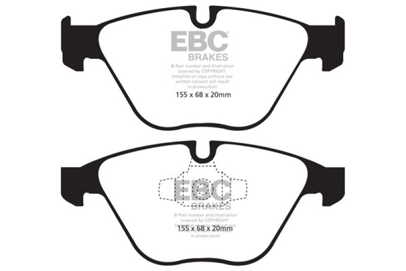 EBC 10-12 BMW 335i xDrive (E90/E92) Pastillas de freno delanteras Bluestuff