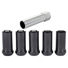 Load image into Gallery viewer, McGard Wheel Lock Nut Set - 5pk. (Tuner / Cone Seat) 1/2-20 / 13/16 Hex / 1.60in. Length - Black