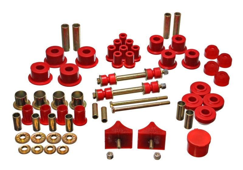 Suspensión energética 66-76 Chrysler A Body - Dart/Demon/Duster/Valiant Red Hyper-flex Master Bushing Se