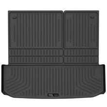 Cargar imagen en el visor de la galería, Husky Liners 2022 Nissan Pathfinder (plegable hacia arriba/abajo con tercera fila) Revestimiento de carga WeatherBeater - Negro