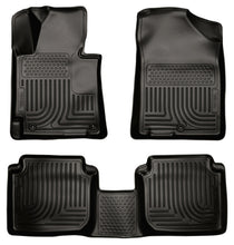 Cargar imagen en el visor de la galería, Husky Liners 2011 Hyundai Elantra WeatherBeater Combo Black Floor Liners
