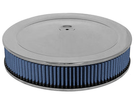 Filtros de aire aFe MagnumFLOW Round Racing P5R A/F Chrome Assy 14x3: negro/azul
