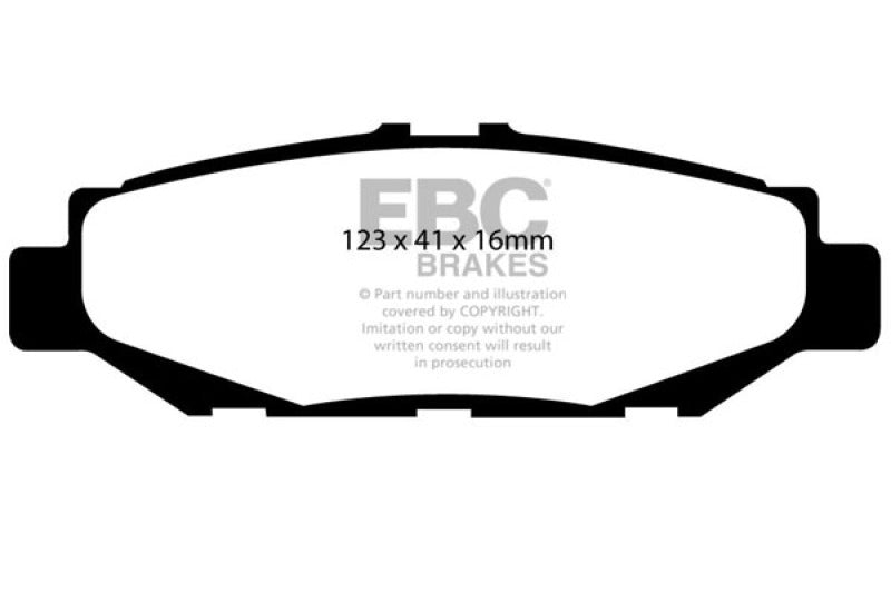 EBC 93-97 Lexus GS300 3.0 Pastillas de freno traseras Yellowstuff