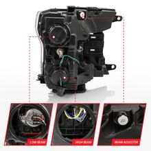 Cargar imagen en el visor de la galería, ANZO 2018-2019 Ford F-150 Proyector Plank Style HL Cromo Ámbar (Sin Switchback)