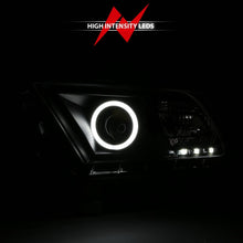 Cargar imagen en el visor de la galería, ANZO 2010-2014 Ford Mustang Projector Headlights w/ Halo Black (CCFL)