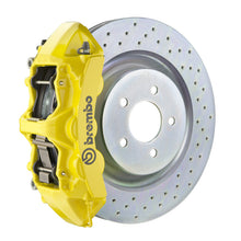 Cargar imagen en el visor de la galería, Brembo 66-89 911S/SC/Carrera Delantero GT BBK 4 Pistones Fundido 323x28 1pc Rotor Perforado - Amarillo