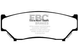 EBC 98-00 Chevrolet Tracker 1.6 (4 puertas) Pastillas de freno delanteras Yellowstuff