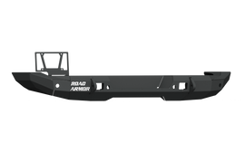 Road Armor 18-20 Jeep Wrangler JL Stealth Parachoques trasero de ancho completo con orificio para porta neumáticos - Tex Blk