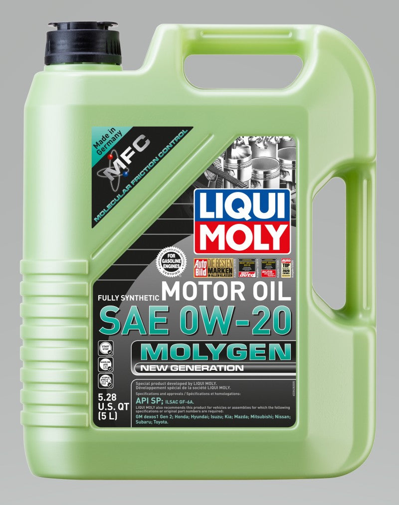 LIQUI MOLY 5L Aceite de motor Molygen de nueva generación SAE 0W20