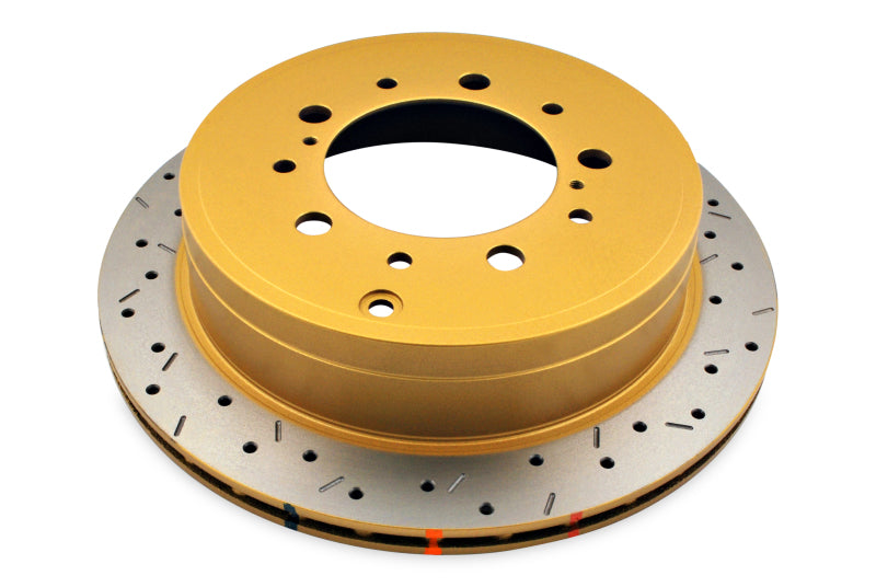 DBA 07+ Toyota LandCruiser Serie 200 Rotor trasero perforado y ranurado Serie 4000