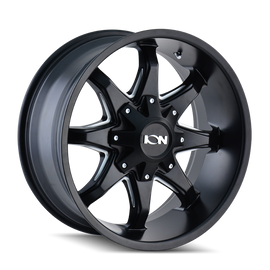ION Type 181 20x9 / 5x127 BP / 0mm Offset / 87mm Hub Satin Black/Milled Spokes Wheel