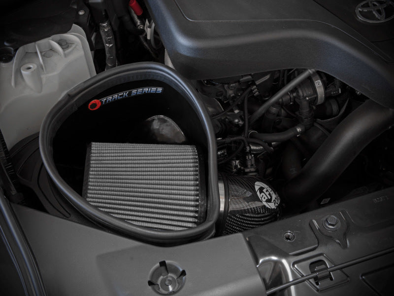 aFe 19-22 BMW Z4 30i 2.0L (t) Track Series Sistema de admisión de aire frío de fibra de carbono con filtro Pro DRY S