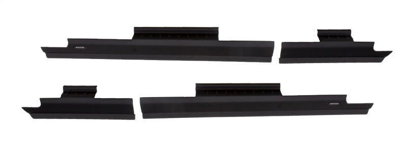 Bushwacker 2018 Jeep Wrangler Unlimited 4 puertas Trail Armor Panel basculante y cubierta de placa de umbral - Negro