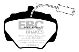 Pastillas de freno traseras EBC 92-97 Land Rover Defender Yellowstuff