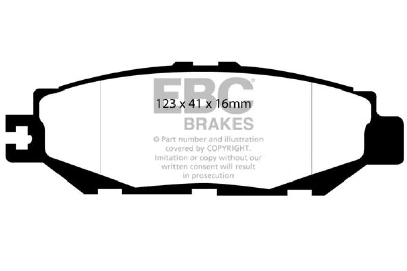 EBC 93-94 Lexus LS400 4.0 Pastillas de freno traseras Redstuff