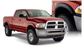 Bushwacker 10-18 Dodge Ram 2500 Fleetside Extend-A-Fender estilo bengalas 4 piezas 76.3/98.3 pulgadas cama - negro