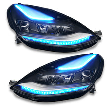 Cargar imagen en el visor de la galería, Oracle 2021+ Tesla Model 3 Dynamic ColorSHIFT  Headlight DRL Upgrade Kit SEE WARRANTY