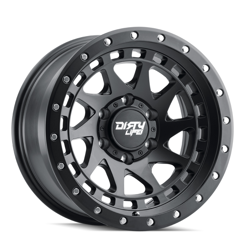Dirty Life 9311 Enigma Pro 17x9/6x135 BP/-12mm Offset/87.1mm Hub Rueda negra mate - Beadlock
