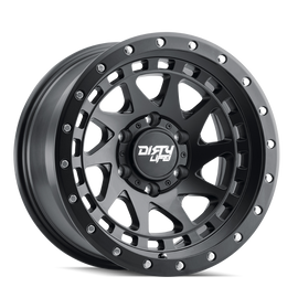 Dirty Life 9311 Enigma Pro 17x9/6x135 BP/-12mm Offset/87.1mm Hub Rueda negra mate - Beadlock