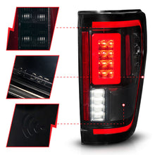 Cargar imagen en el visor de la galería, ANZO 21-23 Ford F-150 Luces traseras LED Sec. Señal con cubierta BLIS - Ahumado negro