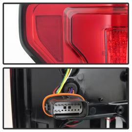 Spyder 15-20 Ford F-150 LED Tail Lights (w/Blind Spot) - Red Clear (ALT-YD-FF15015BS-LBLED-RC)