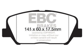 Pastillas de freno delanteras EBC 12-15 Hyundai Veloster 1.6 Turbo Greenstuff