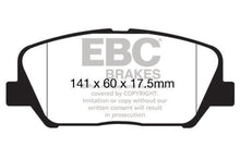 Cargar imagen en el visor de la galería, Pastillas de freno delanteras EBC 12-15 Hyundai Veloster 1.6 Turbo Yellowstuff
