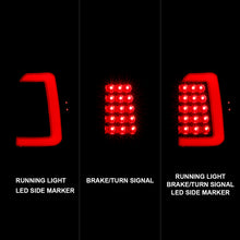 Cargar imagen en el visor de la galería, ANZO 1997-2004 Dodge Dakota luces traseras LED, carcasa negra, par de lentes ahumados