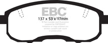 Cargar imagen en el visor de la galería, EBC 95-99 Infiniti I30 3.0 Redstuff Front Brake Pads