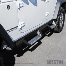 Cargar imagen en el visor de la galería, Westin 07-18 Jeep Wrangler JKU 4dr. HDX Stainless Drop Nerf Step Bars - Tex. Blk