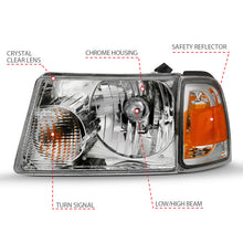 Cargar imagen en el visor de la galería, ANZO 2001-2011 Ford Ranger Crystal Faro cromado con luces de esquina (reemplazo OE)