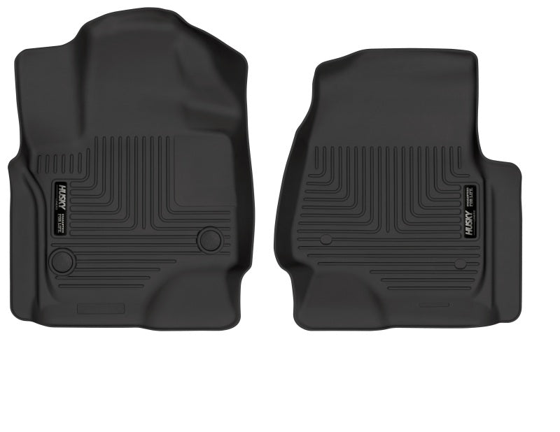 Husky Liners 18-22 Ford Expedition WeatherBeater Revestimientos de piso delantero negros