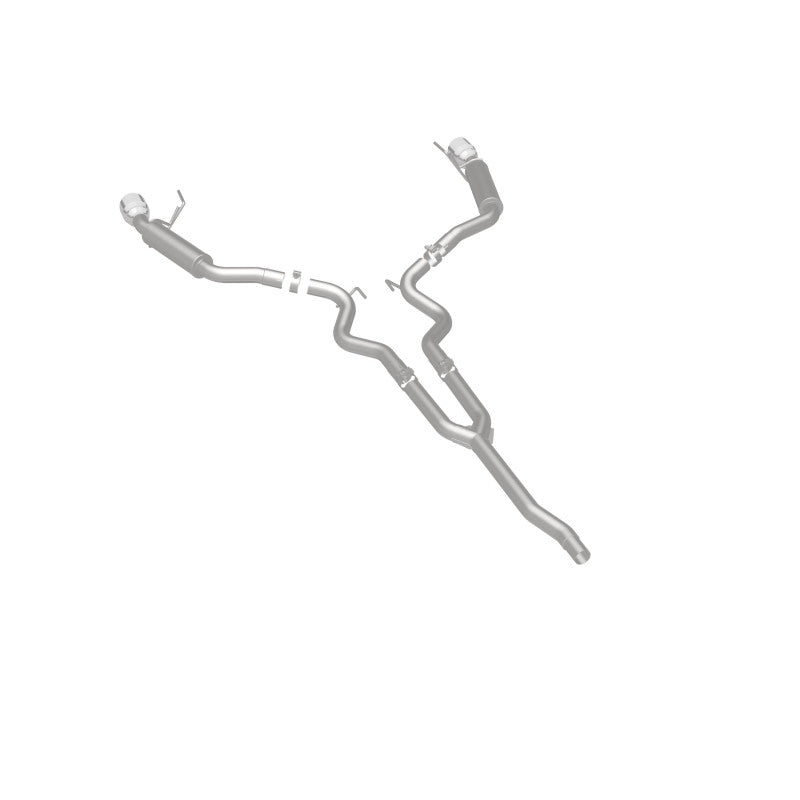 MagnaFlow Cat-Back 15-16 Ford Mustang 2.3L L4 Competition SS 3 pulgadas, parte trasera doble dividida, puntas negras de 4.5 pulgadas