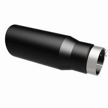 Cargar imagen en el visor de la galería, MagnaFlow Tip Stainless Black Coated Single Wall Round Single Outlet 5in Dia 3.5in Inlet 14.5in L