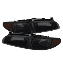 Cargar imagen en el visor de la galería, Xtune Pontiac Grand Prix 97-03 Crystal Headlights w/ Amber Corner Lights HD-JH-PGPRIX-SET-AM-BSM