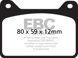 Pastillas de freno de alto rendimiento EBC Brakes Yellowstuff