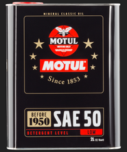 Cargar imagen en el visor de la galería, Motul Classic SAE 50 Oil - 2L - Single