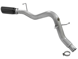 aFe LARGE BORE HD Escape de aluminio con respaldo DPF de 3,5 pulgadas y punta negra 2016 GM Colorado/Canyon 2,8 L (td)